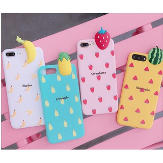 韓國可愛立體水果IPHONE 6/6s/7/7s/8& plus 手機殼矽膠套軟殼【預購】