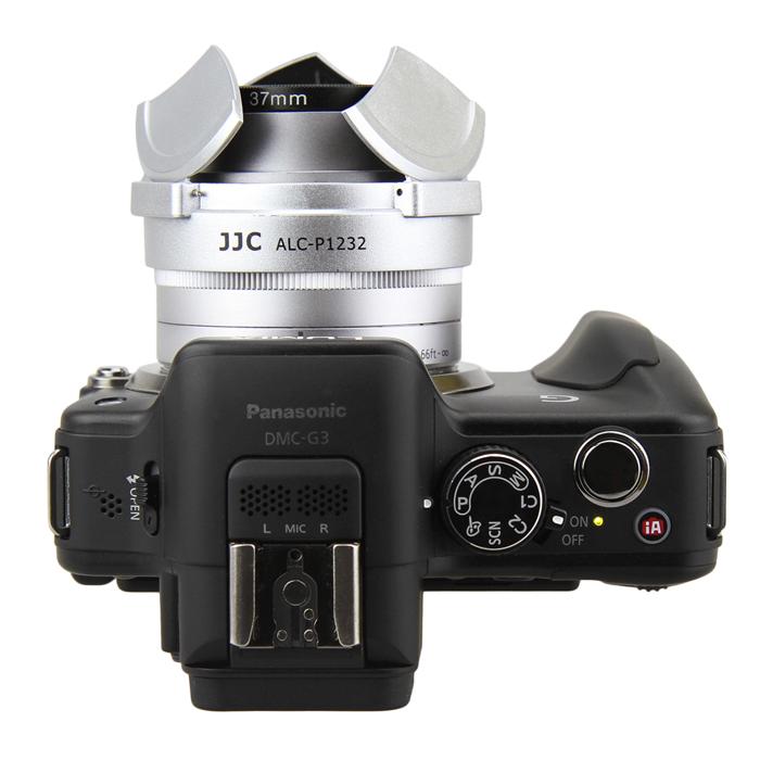 又敗家｜JJC銀色Panasonic副廠自動鏡頭蓋適HD 12-32mm f3.5-5.6自動蓋自動開闔蓋自動開關蓋鏡蓋