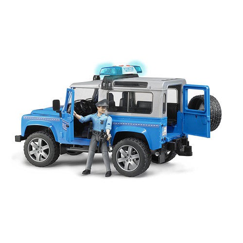 ★含運 《BRUDER》德國大比例擬真 1:16 Land Rover 警用越野車_RU2597