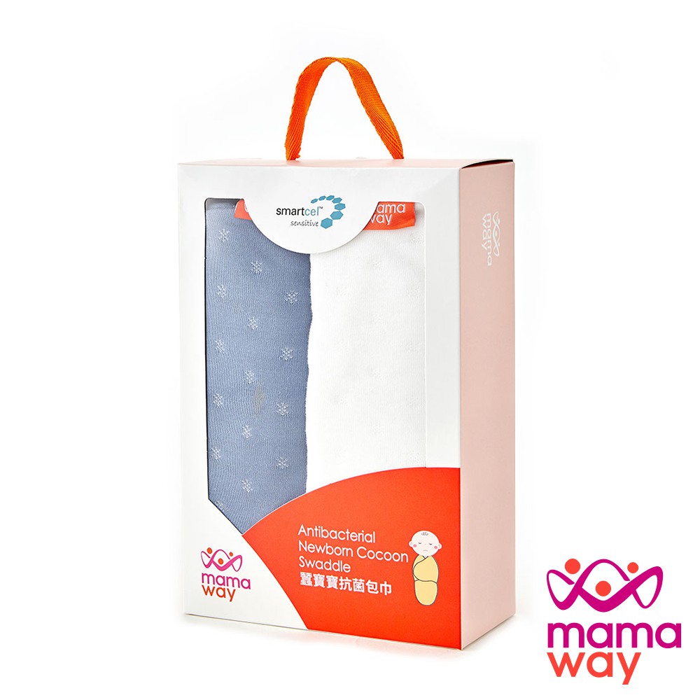 【Mamaway媽媽餵】抗菌包巾禮盒組 蠶寶寶2入 新生兒 禮盒 送禮