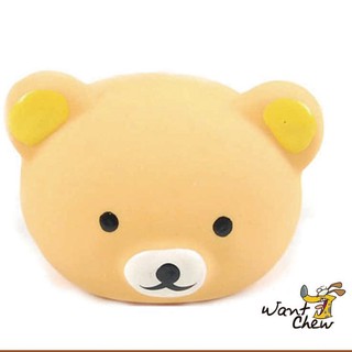 寵物玩具-乳膠玩具-Wantchew小熊-黃