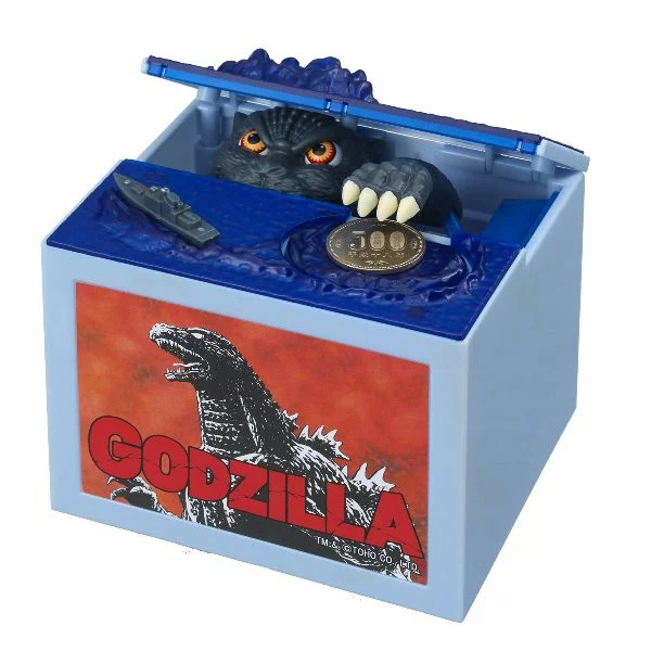 💥現貨💥 日本正版 哥吉拉 偷錢存錢筒 撲滿 存錢筒 有聲儲金箱 Godzilla 哥斯拉 生日禮物 《樂添購》