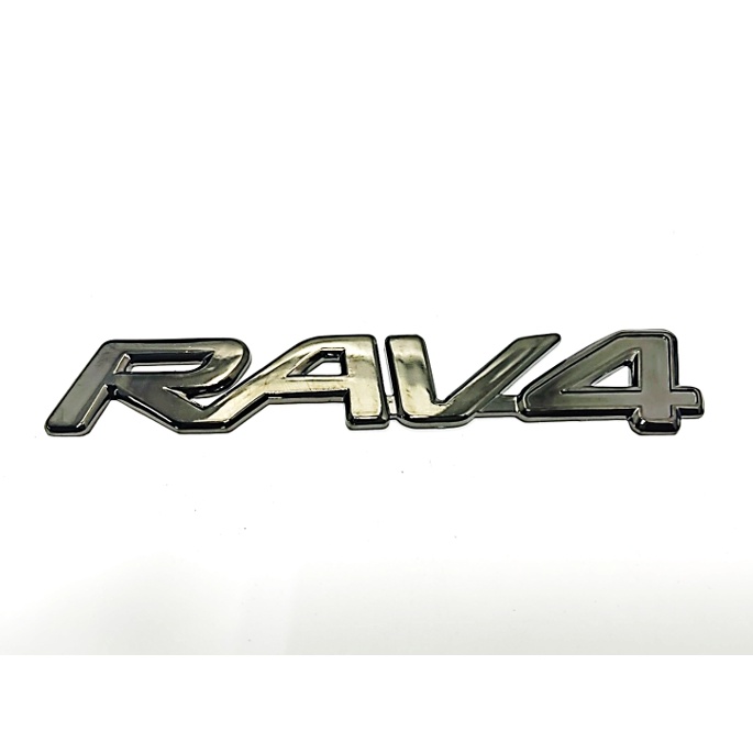 創意第一 Toyota RAV4 亮面黑 鍍鉻黑 黑銀 改裝 尾門字標 車標 車貼 字貼 尺寸 165 * 28mm