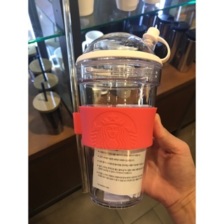 現貨 韓國星巴克桃紅套超輕量塑膠隨行杯473ml 0916002缺貨中
