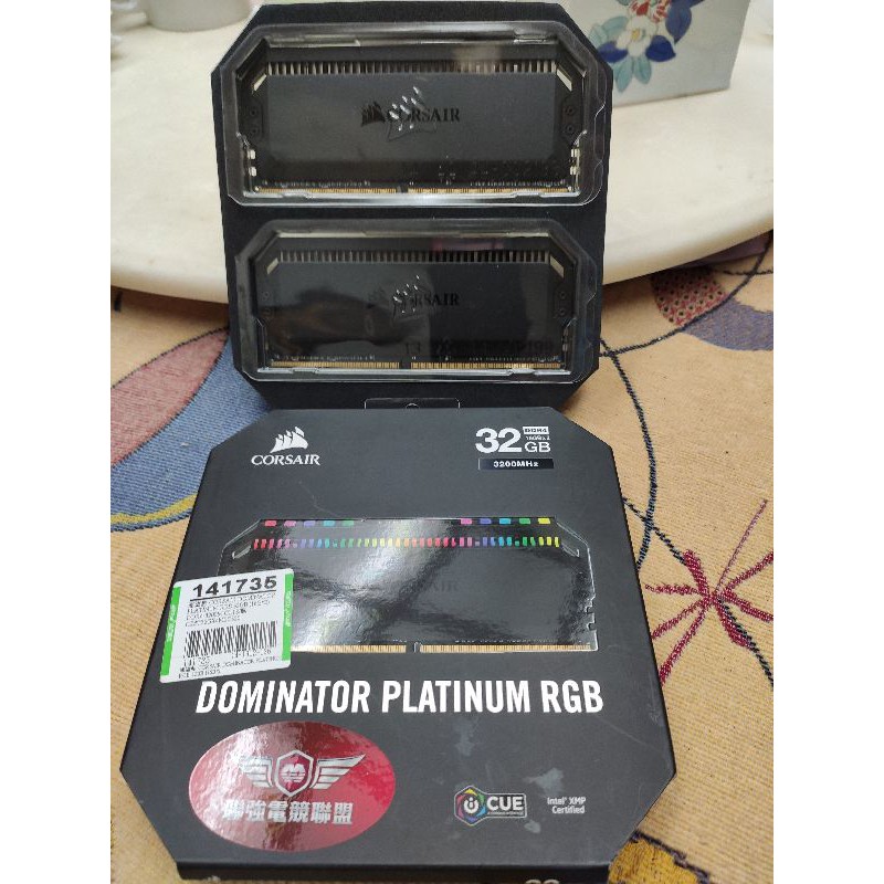Corsair 海盜船 Dominator Platinum RGB DDR4-3200 16G*2 雙通道記憶體
