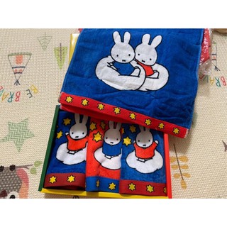 日本製 miffy 米飛兔 毛巾 禮盒 送禮 運動毛巾 洗臉毛巾卡通造型 可愛