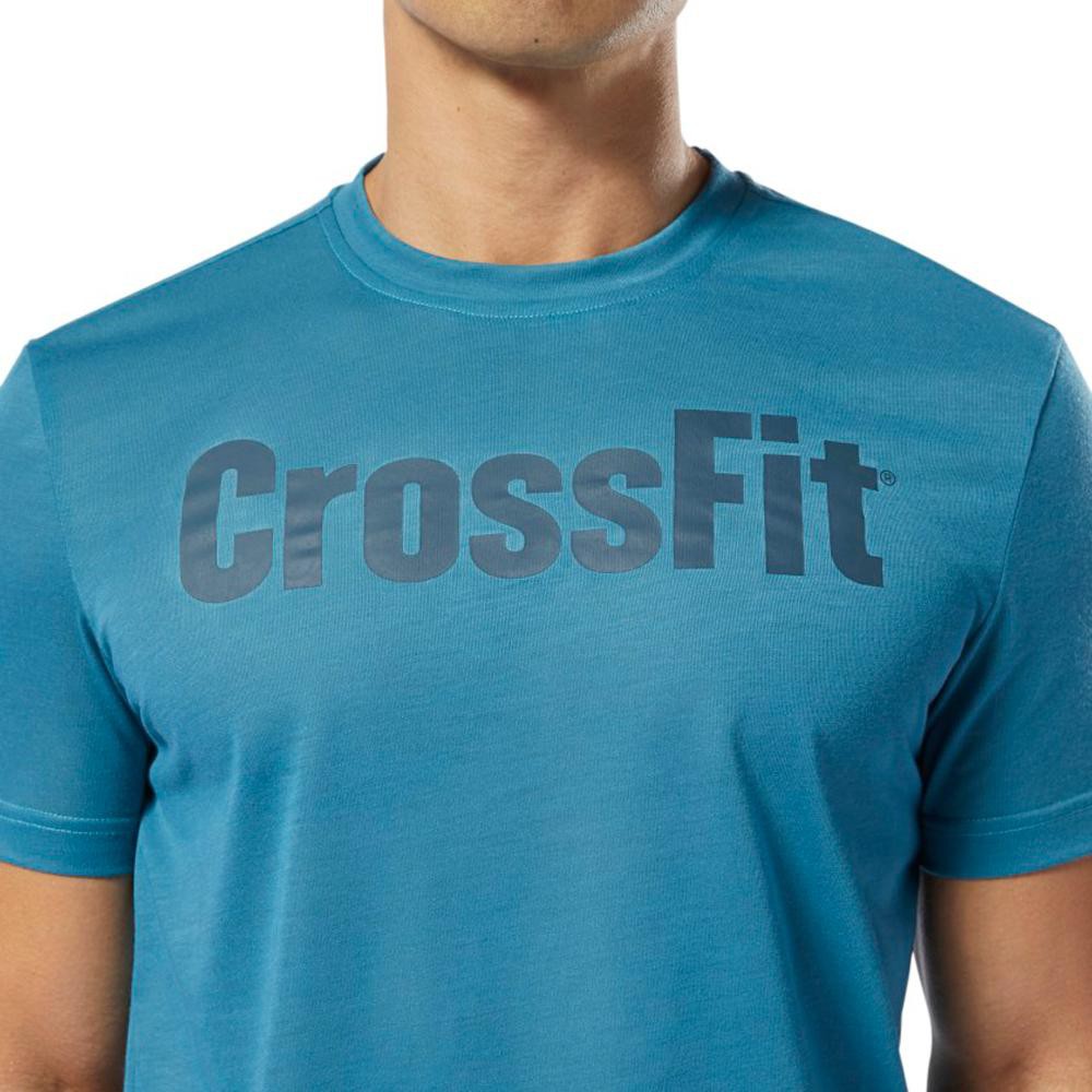 REEBOK CrossFit® TEE 運動上衣 健身 訓練 短袖上衣 圓領衫 短袖T 藍色 DT2775