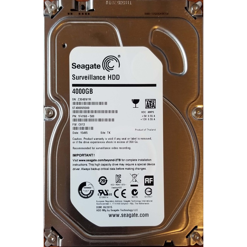 [免運] Seagate ST4000VX000 4TB 4T 3.5吋 硬碟 二手