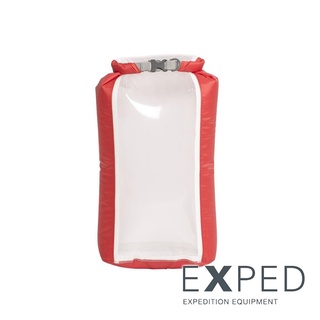 【 瑞士 Exped 】Fold-Drybag CS防水袋-M/8L (有一透明窗口)『紅』99407