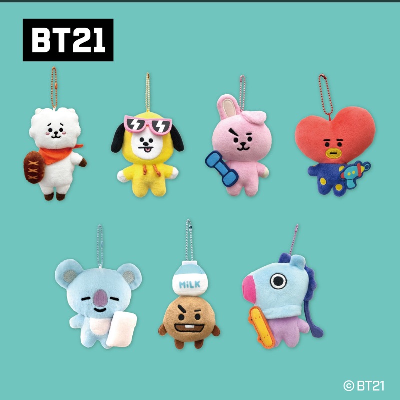 日本loft限定bt21 吊飾娃娃 蝦皮購物