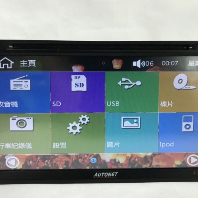 AUTONET A7  7吋觸控螢幕主機 DVD USB SD AUX IN功能