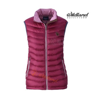 Wildland 荒野 臺灣 女 700FP羽絨背心 0-10度C 酒紅 0A32171-07 綠野山房