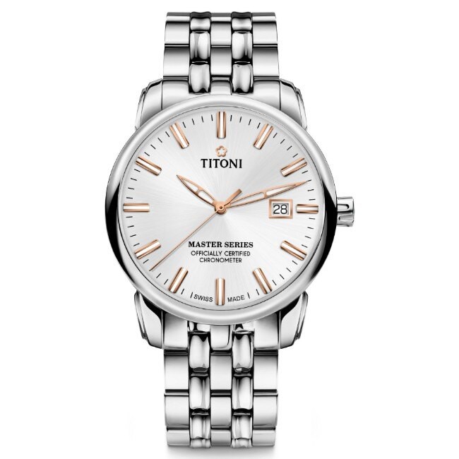 TITONI 瑞士梅花錶 83188S-575RZ Master系列 十二生肖限量錶 /銀面 41mm