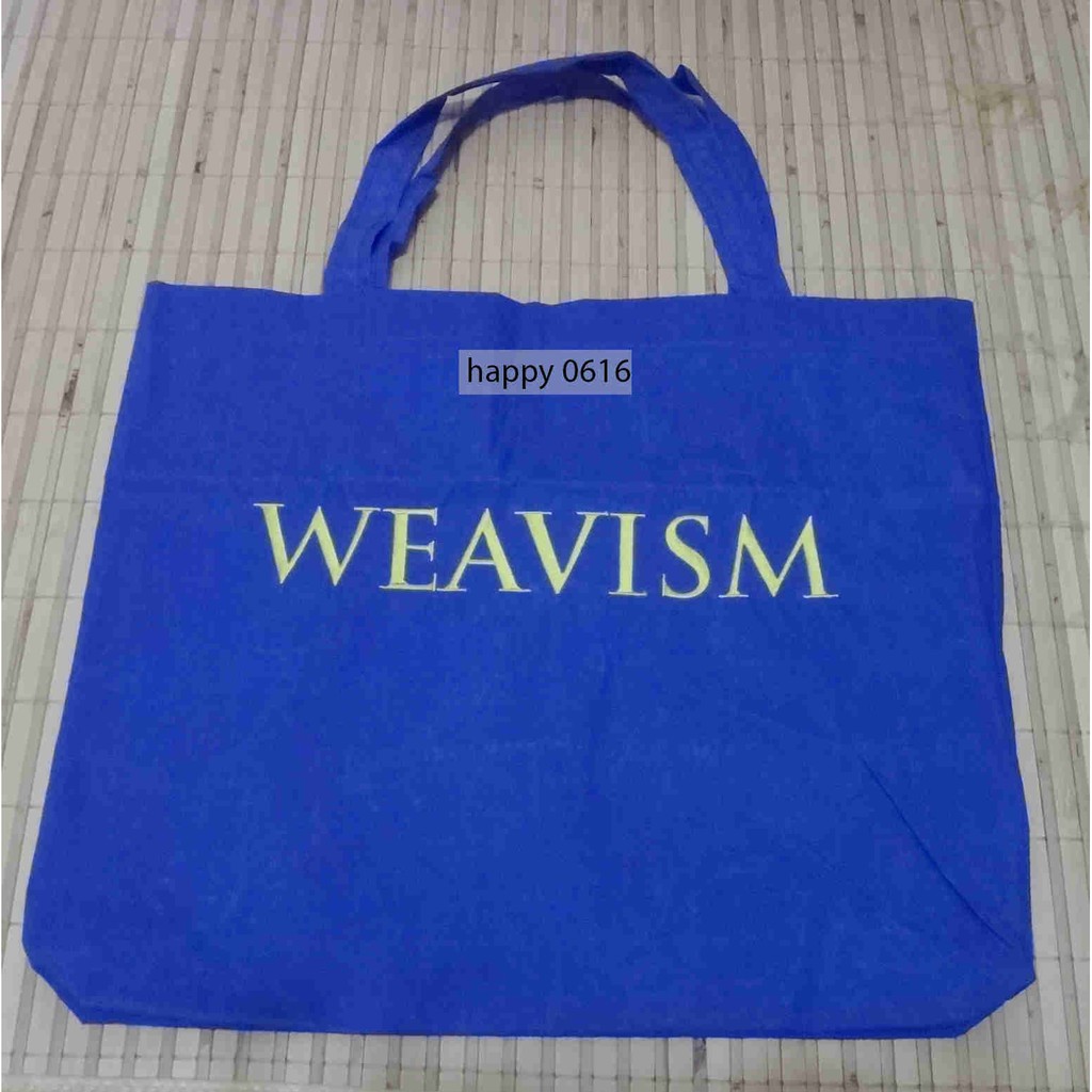 WEAVISM 織本主義 CA W Bag 經典款防潑水提帶  微風蠟紋包 (寶藍色)原價690元