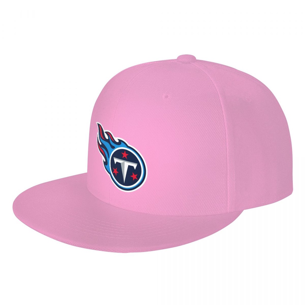 Tennessee Titans Logo NFL 平帽遮陽帽 印花鴨舌帽太陽帽 帽子 板帽 嘻哈街舞帽 平沿帽 潮帽