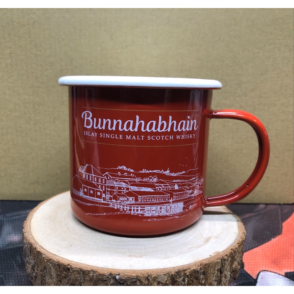 【現貨寄出】Bunnahabhain 布納哈本 琺瑯杯 紅 白 300ml
