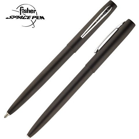 【angel 精品館 】 美國 Fisher Space Pen 太空筆Cap-O-Matic M4B/CT 黑殼銀夾