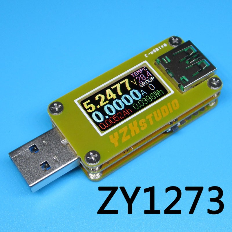 &lt;贈送黑莓短線一條&gt;YZX ZY1273 USB3.0 QC2.0 QC3.0 USB電流電壓庫侖計容量表