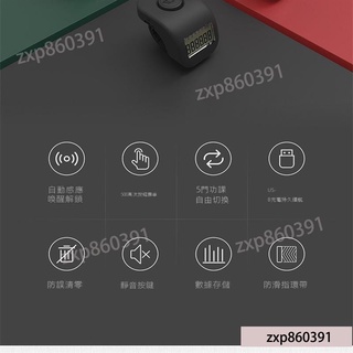 唸佛計數器 電子計數器 唸佛計數器 手指計數器 唸佛器 三千計 大白牛車唸佛計數器戒指型充電屏顯新款M版記數器 CX②*