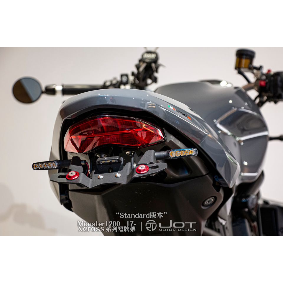 【93 MOTO】 JOT Xcross Ducati Monster 1200s 17年~ 短牌架 後牌架 短牌 翹牌