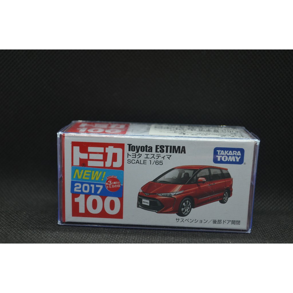 【T'Toyz】 Tomica No. 100-7 Toyota Estima 全新 封膜 新車貼 附膠盒 越南製