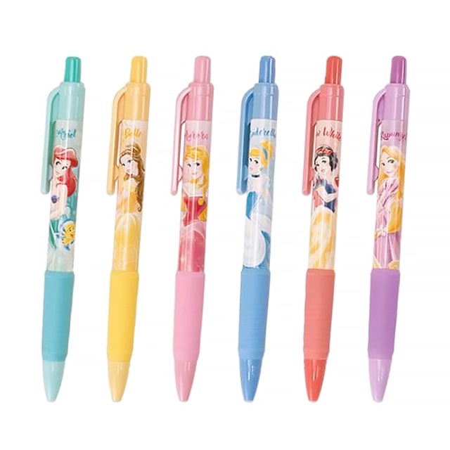 【現貨】小禮堂 迪士尼 公主 筆夾式抗壓自動鉛筆 (6款隨機)