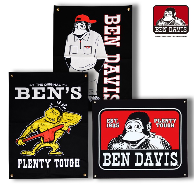 BEN DAVIS CLASSIC BANNERS 猿人 LOGO 旗幟 旗子 壁掛 裝飾 3款 BD006
