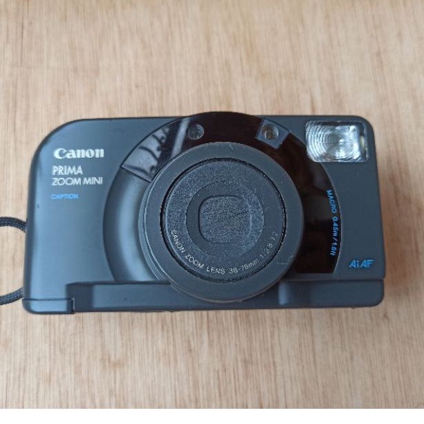 日本製9成新CANON PRIMA ZOOM MINI CAPTION 38-76mm變焦底片相機有微距遙控高階 代購