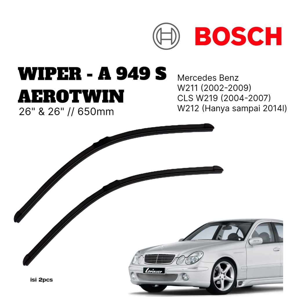 博世雨刷 Aerotwin Plus A949S Mercy 梅賽德斯 E 級 E230 E300 E320 W211