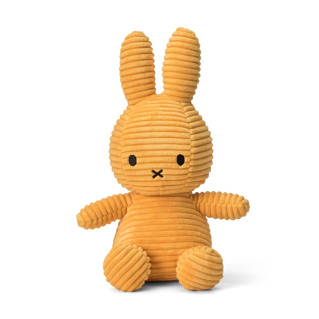 【正版總代理合法進口】BON TON TOYS｜Miffy Corduroy 米菲兔燈芯絨填充玩偶-黃(多尺寸)