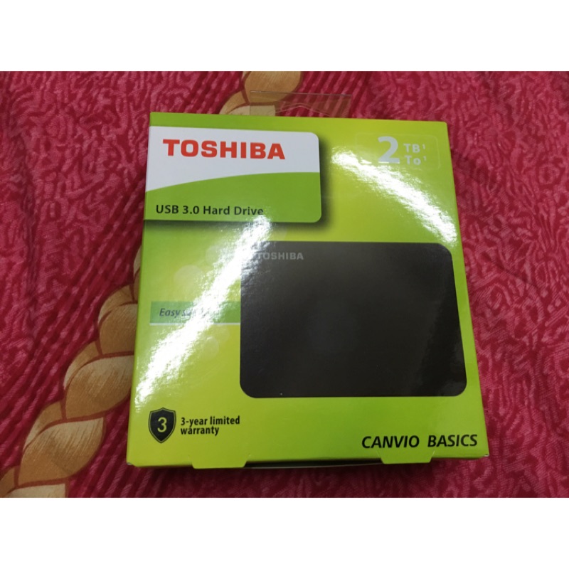 toshiba 2TB 2.5吋 黑靚潮2 USB3 行動硬碟