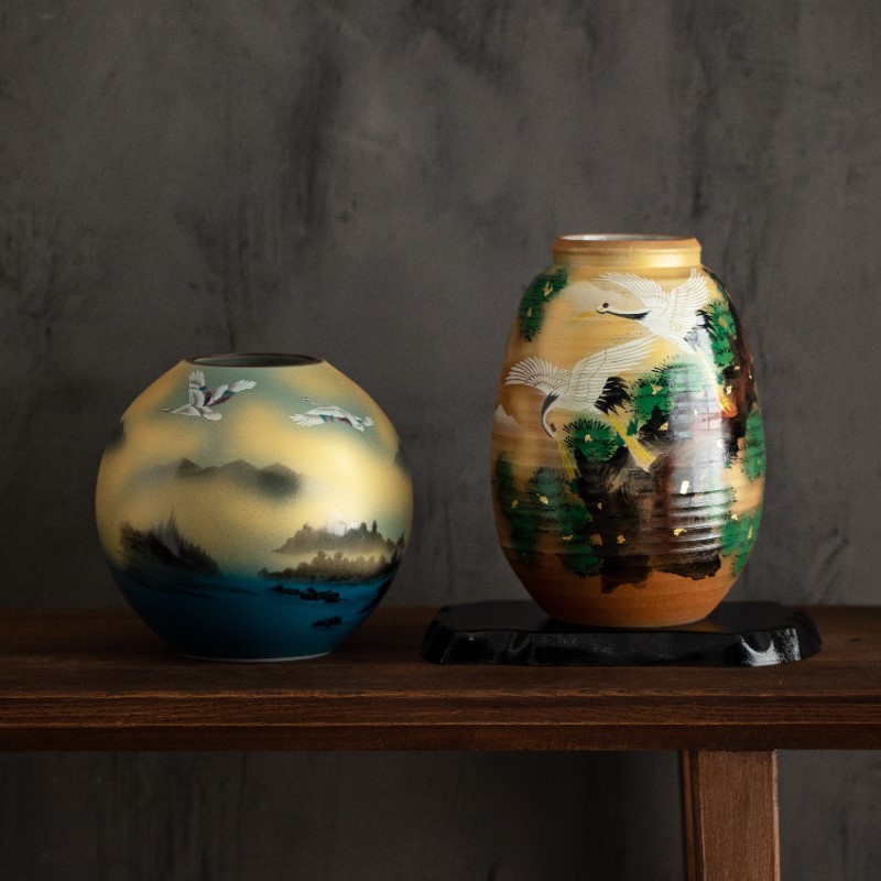 取寄商品 久谷焼 宗秀作 銀彩 花瓶 匿名配送 | www.modusfm.it