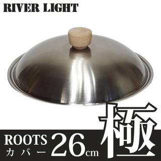 (小品日貨)*現貨*日本代購 日本極 ROOTS Japan 極鐵鍋 熱炒鍋 26CM 26公分 不鏽鋼 鍋蓋 日本製