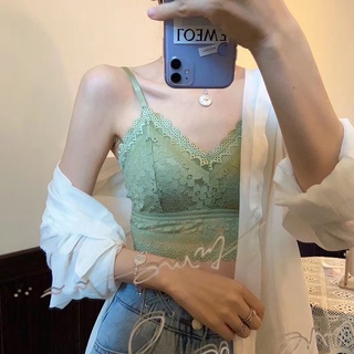 【Omilin】臺灣現貨 小可愛背心 大尺碼 日系優雅全蕾絲集中美背 小可愛內衣 美背背心 小可愛蕾絲 性感運動內衣