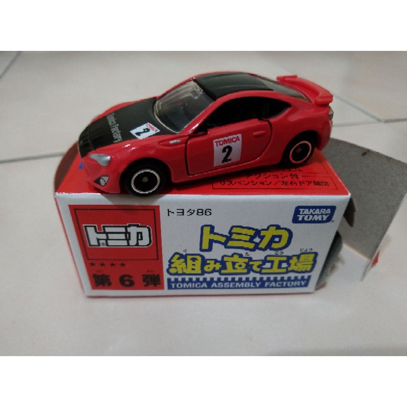 Tomica 組立工場 第6彈 4星 Toyota 86(盒微損)