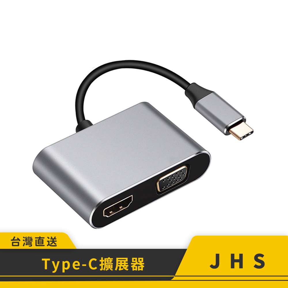Type-C 轉 HDMI VGA TypeC to HDMI 4K 高清線 PD USB3.0 四合一Mac
