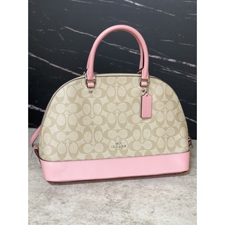 年前出清～[Coach] COACH LOGO全新正品，二手貝殼包大款，百搭熱銷款，手提/斜背/肩背兩用