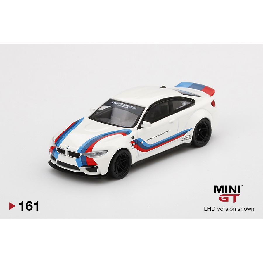 【模例】Mini GT 1/64 LB★WORKS BMW M4 White W/ M Stripe MGT00161