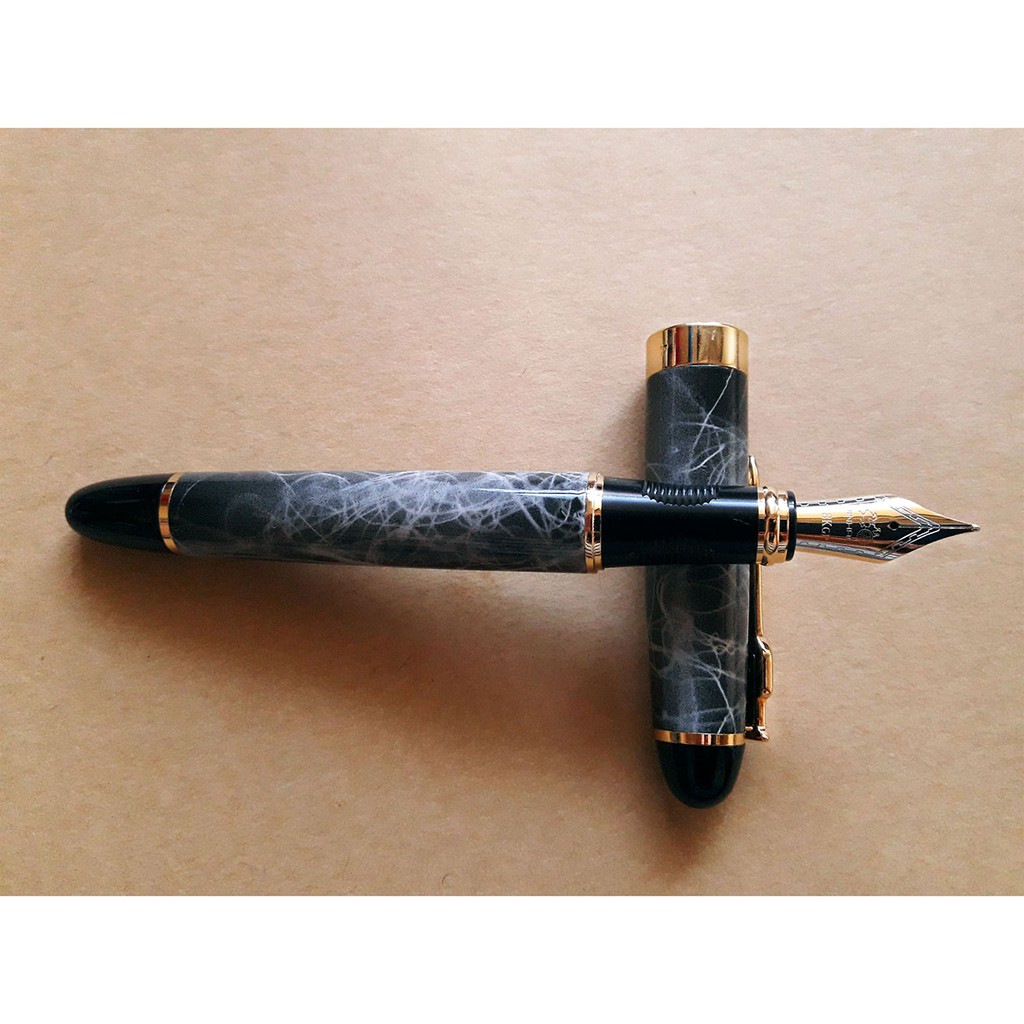 [喵斯哩] 金豪鋼筆 X450 金屬銥金筆 大理石灰