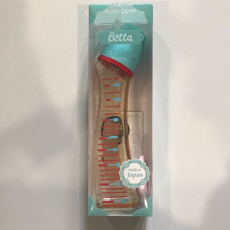 「降」全新Betta防脹氣奶瓶（加送十字奶嘴頭一個） / PPSU材質/日本製