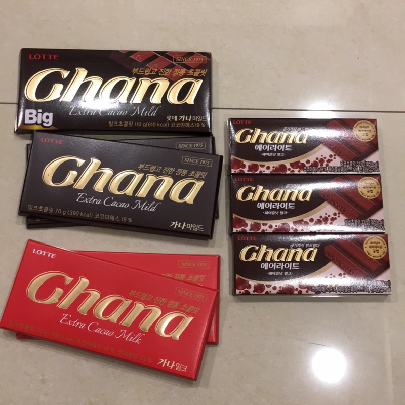 [現貨在台] Ghana巧克力  Wanna One代言 韓國進口 韓國零食