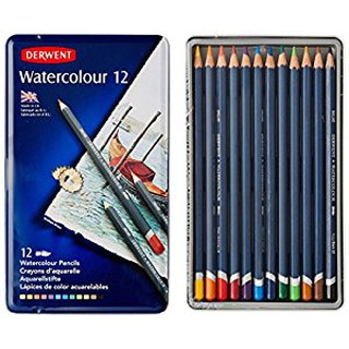 英國 Derwent 德爾文 Watercolour 水性色鉛筆 (12色) 32881