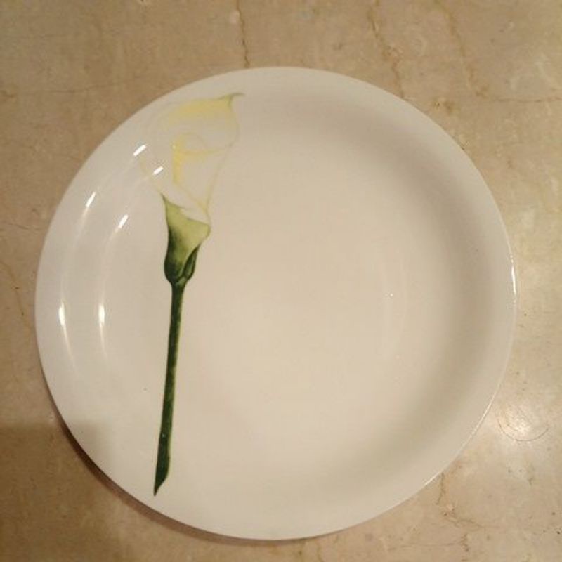 瑞典 Fischer switzerland 瓷盤 白色瓷盤 圓形瓷盤 盤子 26cm 花瓷盤
