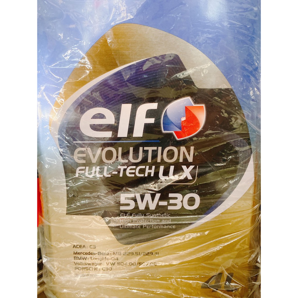 油什麼 ELF EVOLUTION LLX 5w-30全合成機油 5W30 4L 鐵桶 日本