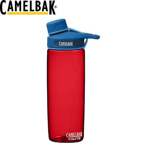 【CamelBak 美國 600ml 戶外運動水瓶 弧紅】 53650/運動水壺/水壺/耐撞擊/抗菌/提把/登/悠遊山水