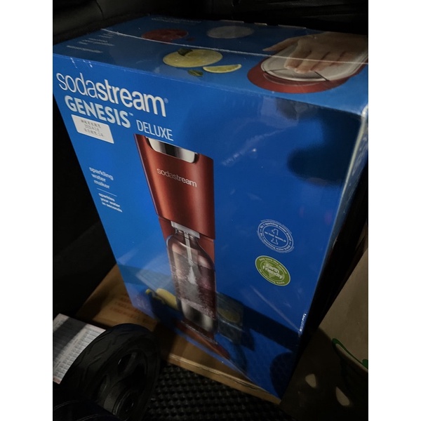 英國 Sodastream 氣泡水機 GENESIS DELUXE 紅 全新品