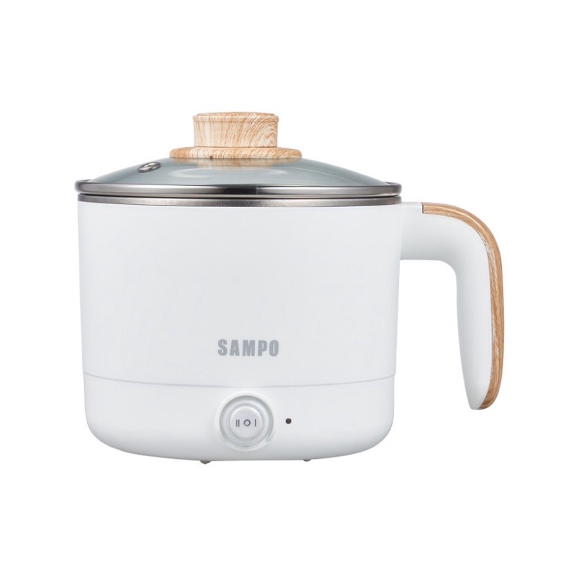 SAMPO聲寶 雙層防燙美食鍋/料理鍋/旅行鍋(附蒸架)1.2L KQ-CA12