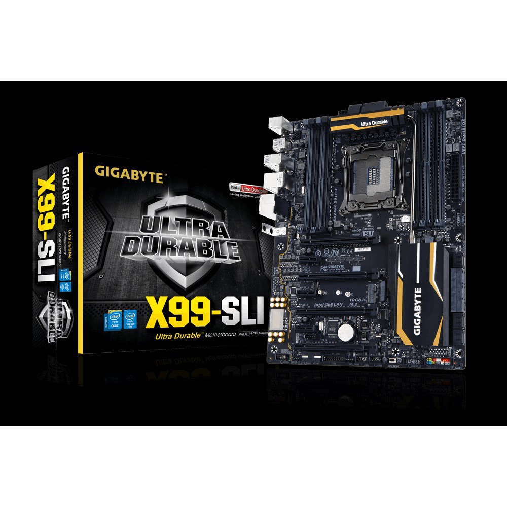 技嘉 X99-SLI DDR4 雙M2 四通道 全固態電容 RGB燈光 原廠庫存新品 2011 2011-3 主機板