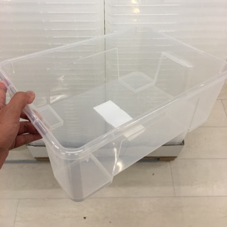 《蝦皮代開電子發票》超級IKEA代購-附蓋透明長方形收納盒 39x28x14/11公升 萬用收納盒 小物收納盒 收納箱