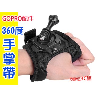 【送螺絲】手掌帶 360度 手套式 固定帶 旋轉手背帶 手腕帶 hero5 hero7 hero6 GoPro